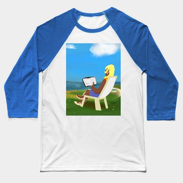 A read on Seaweed Beach Baseball T-Shirt by Craze Creatio Spiration